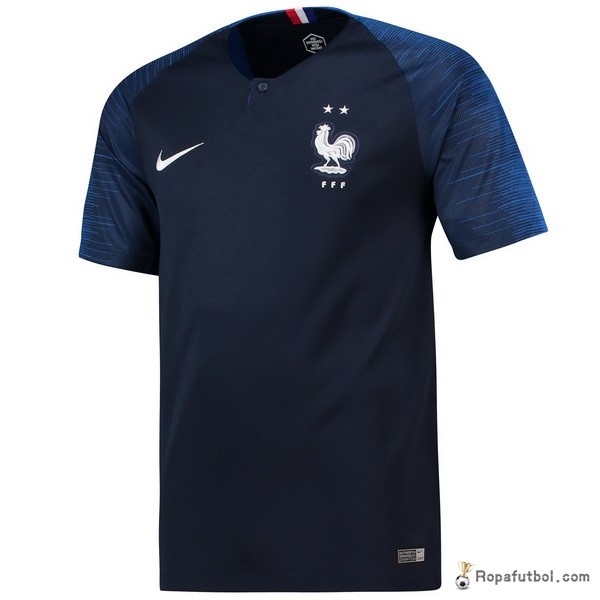 Tailandia Camiseta Francia Replica Primera Ropa 2018 Azul